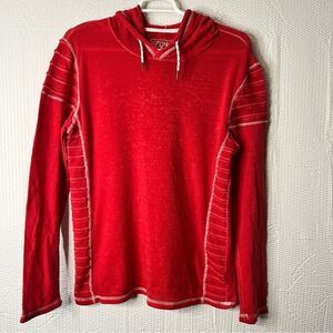 Buckle Black Lightweight Red Pullover Hoodie Size L